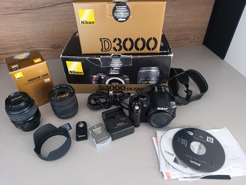 Nikon d3000 kit sigma - 18-55,